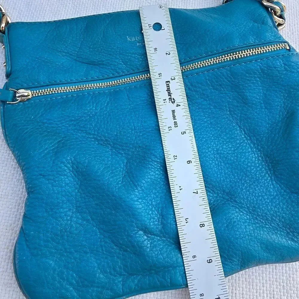 Kate spade blue leather crossbody